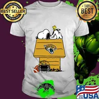 Snoopy and woodstock jacksonville jaguars logo shirt