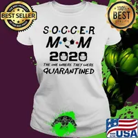 Soccer mom 2020 the one where they were quarantined mask s Ladies tee