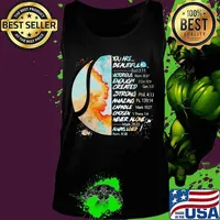 Softball you are beautiful victory enough created strong amazing capable chosen never alone always loned s Tank top