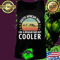 South african man like a regular man but cooler vintage retro s Tank top