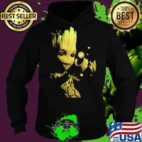 Star wars baby groot grateful dead s Hoodie