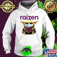 Star wars baby yoda mask hug raizen s Hoodie
