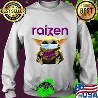 Star wars baby yoda mask hug raizen s Sweater