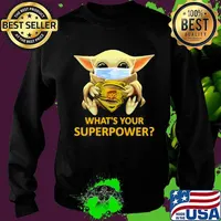 Star wars baby yoda mask hug superman ups what's your superpower s Sweater
