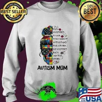 Sugar skull girl they whispered to her you cannot withstand the storm she whispered back i am the storm autism mom s Sweater