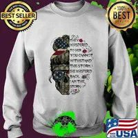 Sugar skull girl they whispered to her you cannot withstand the storm she whispered back i am the storm veteran s Sweater