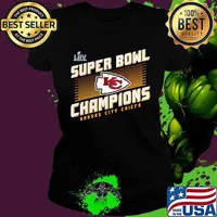 Super bowl liv champions kansas city chiefs football logo s Ladies tee