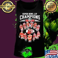 Super bowl liv champions kansas city chiefs football signatures s Tank top