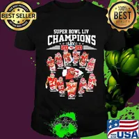 Super bowl liv champions kansas city chiefs football signatures shirt
