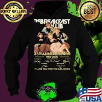 The breakfast club 35th anniversary 1985 2020 thank you for the memories signatures s Hoodie