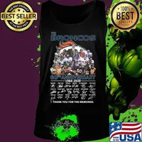 The broncos 60th anniversary 1960 2020 thank you for the memories signatures s Tank top