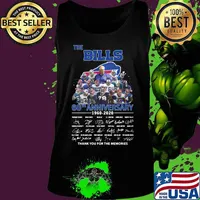 The buffalo bills 60th anniversary 1960 2020 thank you for the memories signatures s Tank top