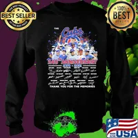 The chicago cubs 145th anniversary 1876 2021 thank you for the memories signatures s Sweater