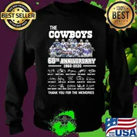 The dallas cowboys 60th anniversary 1960 2020 thank you for the memories signatures s Sweater