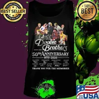 The doobie brothers 50th anniversary 1970 2020 thank you for the memories signatures s Tank top