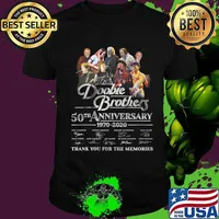The doobie brothers 50th anniversary 1970 2020 thank you for the memories signatures shirt