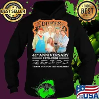 The dukes of hazzard 41st anniversary 1979 2020 thank you for the memories signatures s Hoodie