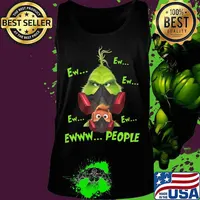 The grinch and his loyal dog ew people mask covid-19 s Tank top