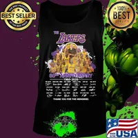 The los angles lakers 60th anniversary 1960 2020 thank you for the memories signatures s Tank top