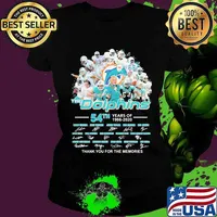 The miami dolphins 54th years of 1966 2020 thank you for the memories signatures s Ladies tee
