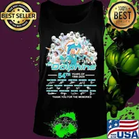 The miami dolphins 54th years of 1966 2020 thank you for the memories signatures s Tank top