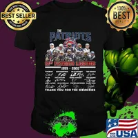 The new england patriots 61st patriots legends 1959 2020 thank you for the memories signatures shirt