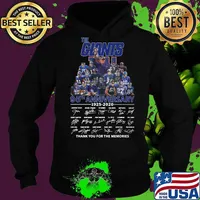 The new york giants 95th anniversary 1925 2020 thank you for the memories signatures s Hoodie