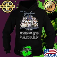 The new york yankees 117th anniversary 1903 2020 thank you for the memories signatures s Hoodie