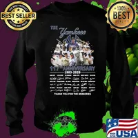 The new york yankees 117th anniversary 1903 2020 thank you for the memories signatures s Sweater