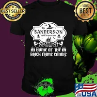 The sanderson witch museum salem ma est 1693 home of the black flame candle shirt