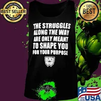 The struggles along the way are only meant to shape you for your purpose black panther rip chadwick 1976 2020 s Tank top