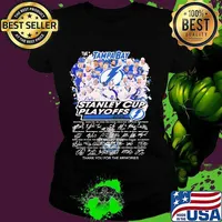 The tampa bay stanley cup playoffs 2020 thank you for the memories signatures s Ladies tee