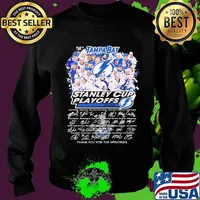 The tampa bay stanley cup playoffs 2020 thank you for the memories signatures s Sweater