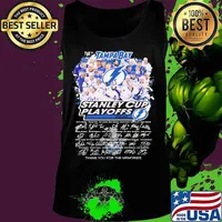 The tampa bay stanley cup playoffs 2020 thank you for the memories signatures s Tank top