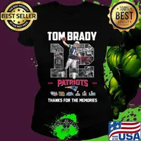 Tom brady 12 new england patriots football 2000 2020 thank you for the memories signature s Ladies tee
