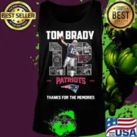 Tom brady 12 new england patriots football team 2000 2020 super bowl champion thank you for the memories signature s Tank top