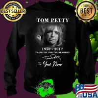 Tom petty 1950 2017 thank you for the memories to your name signature s Sweater