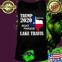 Trump Lake Travis 2020 Boat Parade Premium T-Shirt Copy Tank top