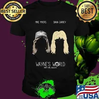 Wayne campbell and garth algar mike myers dana carvey wayne's world party time excellent shirt shirt