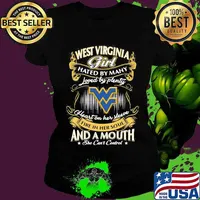 West virginia girl hated by many loved by plenty heart on her sleeve fire in her soul and a mouth she can't control stars s Ladies tee