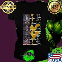West virginia mountaineers men's basketball players signatures s Ladies tee