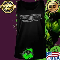 When you walk through a storm hold your head up high and don't be afraid of the dark at the end s Tank top