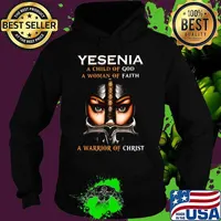 Woman warrior armor of god yesenia a child of god a woman of faith a warrior of christ s Hoodie