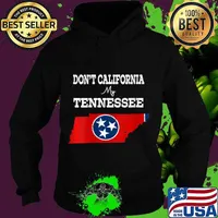 Womens Vintage Don't California My Tennessee Tennessee Flag Map V-Neck T-Shirt Hoodie