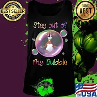 Yoga goat mask stay out of my bubble covid-19 s Tank top
