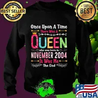 16 Years Birthday Girls 16th Birthday Queen November 2004 T-Shirt Sweater