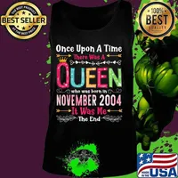 16 Years Birthday Girls 16th Birthday Queen November 2004 T-Shirt Tank top
