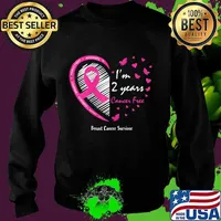 2 years and counting Cancer Survivor Gifts Women Mom Pink Breast Cancer Survivor Shirt Sweater