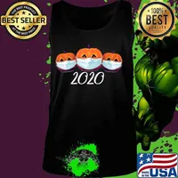 2020 Halloween Pumpkin In Mask - Funny Halloween 2020 Gift T-Shirt Tank top