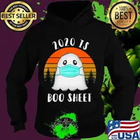 2020 Is Boo Sheet Halloween TShirt Ghost Wear Mask 2020 Gift T-Shirt Hoodie